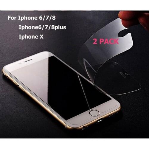 2P Protective tempered glassr For apple iphone 6 7 5 6s 8 plus 11 pro XS max XR 7 8x 7S 6S 8 Protective Mobile Phone Glass Film