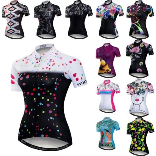 Cycling Jersey Women MTB Jersey 2021 Bicycle Team Cycling Shirts Ropa Maillot Ciclismo Femal Short Sleeve Bike Wear Summer Racin