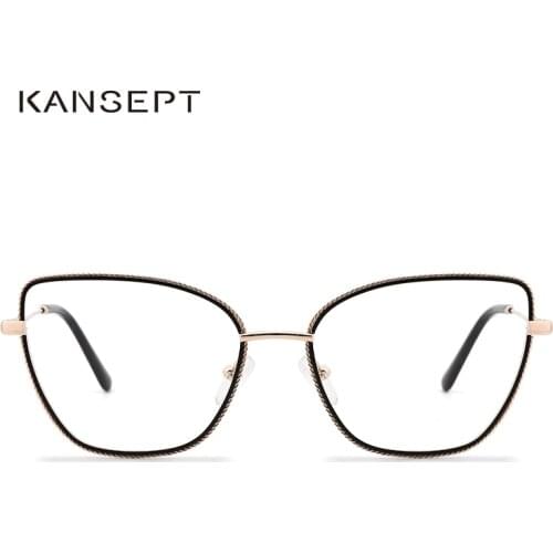 KANSEPT Glasses Frame Women Fashion Cat Eye Myopia Optical Prescription Eyeglass Frame Women 2020 New Design Eyewear MG3564A