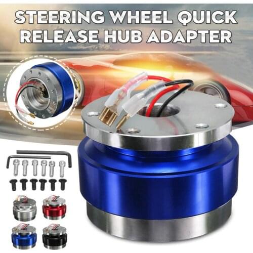 1Pcs High Quality Universal alloy aluminum Steering Wheel Quick Release Hub Adapter Off Boss Kit Aluminum Alloy Car accessories