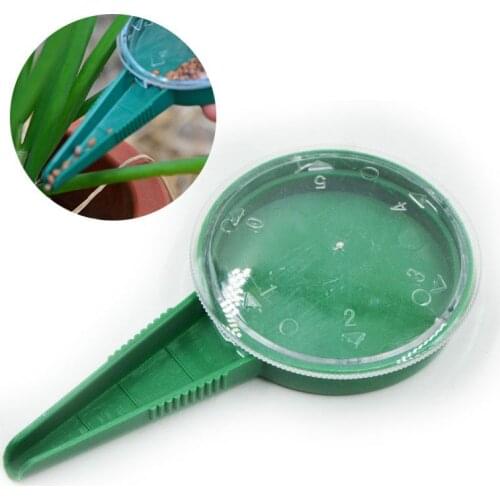 5 Files Adjustable Seeder Dial Disseminator Seed Sower Adapt To All Sizes Sowing Funnel Type Gardening Tools Seeder Machine