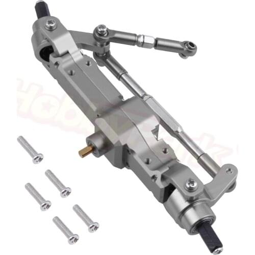 Aluminum Front Bridge Axle Gear Box Transmission Set for WPL 1/16 Military Truck Remote Control Car Spare Upgrade Parts