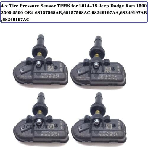 Tire Pressure Sensor TPMS for 2014-18 Jeep Dodge Ram 1500 2500 3500 OE# 68157568AB,68157568AC,68249197AA,68249197AB ,68249197AC
