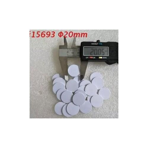 Diameter 20mm Icodex coin cards RF passive IC card RFID tags 10pcs/Lot