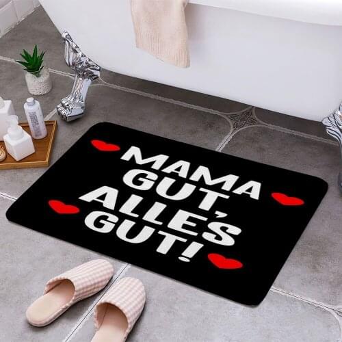 Mama gut alles gut Muttert 3D Print Doormats Rectangle Non-Slip DoorMat Bedroom Kitchen Entrance Print Door rugs Dropshipping
