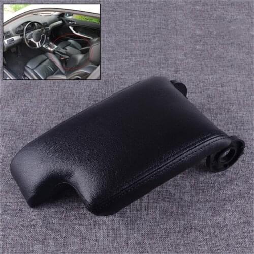DWCX Black PU Leather Armrest Center Console Lid Cover Fit for BMW E46 3 Series 1999 2000 2001 2002 2003 2004 BFCR00763