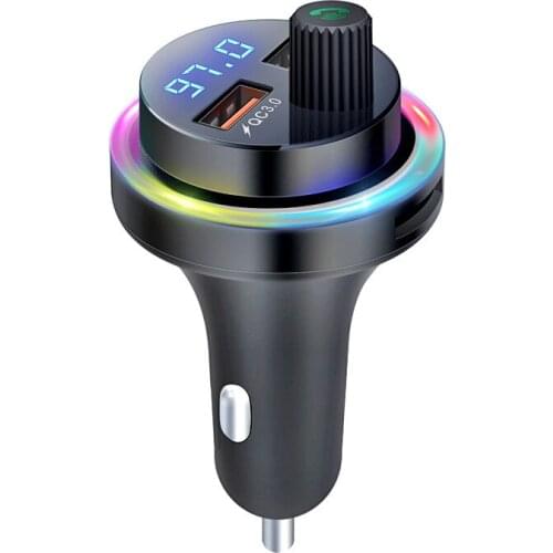 FM Transmitter Bluetooth QC3.0 Fast Charge Bluetooth Receiver USB Car Charger MP3 Music Player
