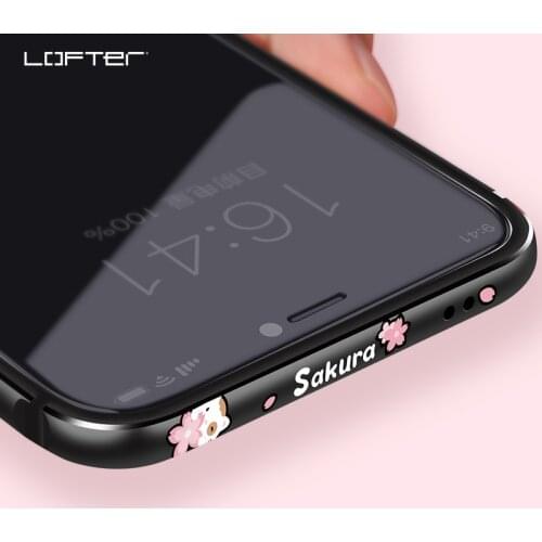 Flexible Silicone Aluminum Bumper Case For iPhone XS Max Cartoon Metal Frame for iPhone X XS Soft Rubber Side Shockproof Bumper