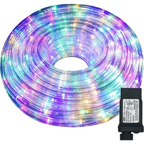 10/20/30M LED Waterproof Rope Lights 8 Modes Low Voltage LED Rope Tube String Lights for Christmas Party Garden Patio Yard Path