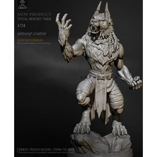 H75mm 1/24 Resin model kits figure colorless and self-assembled TD-2676