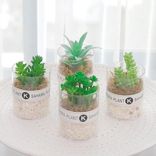 Northern Europe stone simulation plant cactus false succulent green plant living room desktop decorations