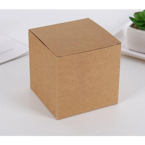 5pcs White/Kraft Paper Wedding Favor Gift Box Kraft Paper Cookies Candy Dragee Box Birthday Packaging Wrapping Bonbonniere Box