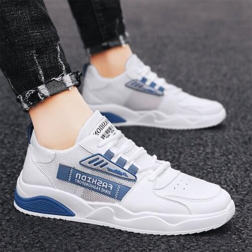 Tenis New White Shoes For Men 2021 Fashion Mesh Breathable Canvas Sneakers Men Shoes Casual Flat Mens Sneakers Sapatos Femininos