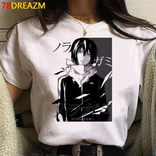 Noragami Yato summer top t shirt female couple clothes couple harajuku tumblr white t shirt tshirt harajuku kawaii
