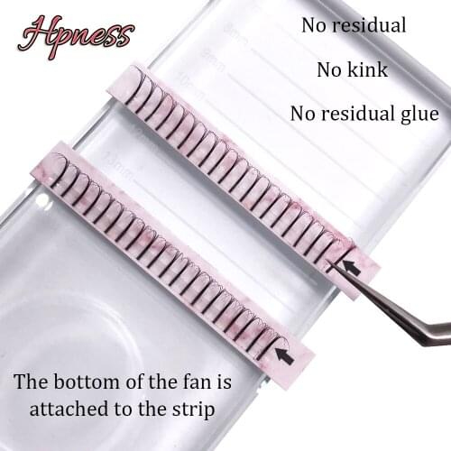 Long Stem 5D Natural Premium Soft Silk False Eye Lashes Extension Premade Volume Fans Pre-Fanned Makeup Tools 100% Hand-Made