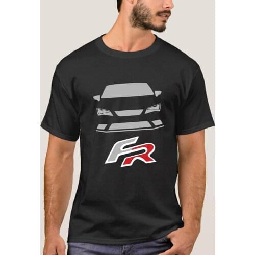 2018 New Summer Men Camiseta Blanca Seat Leon Fr cupra Tees Hot Sale Tee Shirt