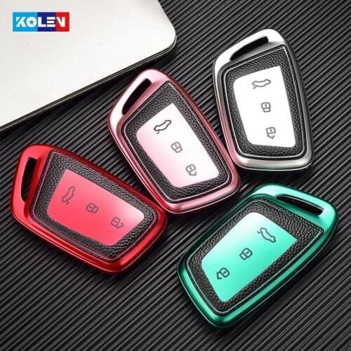 New Leather TPU Car Remote Key Cover Case For Baojun E200 E300 RS3 RS5 RS7 RC5 RC6 RM5 RMC RS-3 RS-5 RS-7 RC-5 RC-6 Accessories