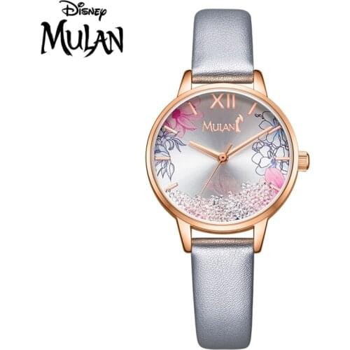 New Loyal Brave True MULAn Luxury Wristwatch Fashion Simple Style Beautiful Flower Leather Strap Steel Band Watch Ladies Watches