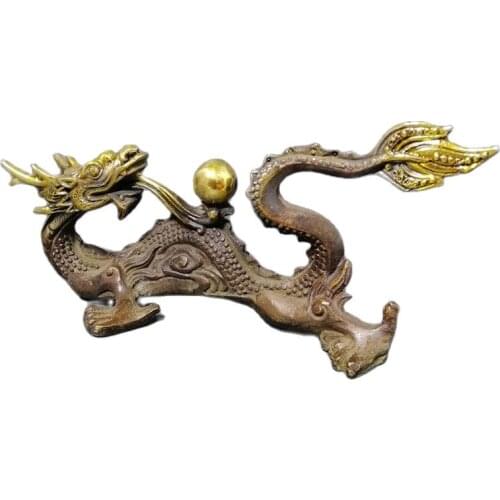 Early collection of bronze gilt dragon No.2 ornaments, decoration, office, home collection