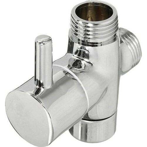 Adjustable 3 Three Way T-adapter Valve Bathroom Shower Head 3 Way Shower Faucet Tee Connector Valve Tool