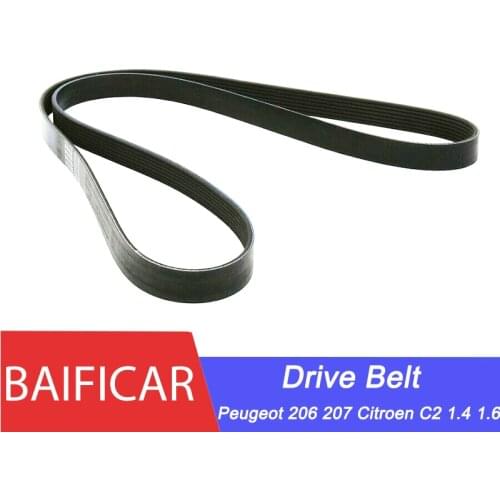 Baificar Genuine Generator V-Ribbed Drive Belt 5750XA 5750YE 6PK1565 For Peugeot 206 207 Citroen C2 Fiat Hatchback Saloon