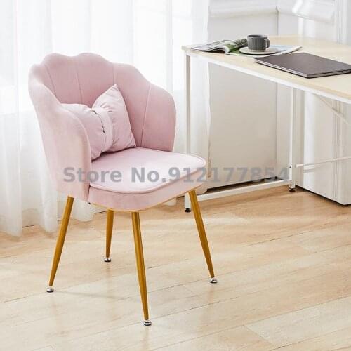 Light luxury makeup stool manicure makeup chair net red ins chair girl cute bedroom dressing table stool backrest butterfly