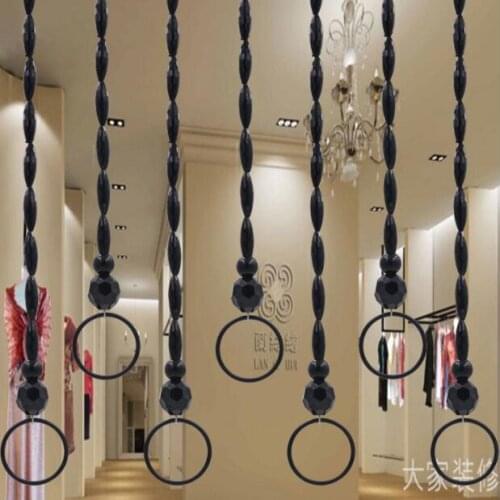 Black crystal ball ring hanger clothing store, Bead chain hanging display stand Robe Hooks Multi-Purpose Racks 5pc/lot A418