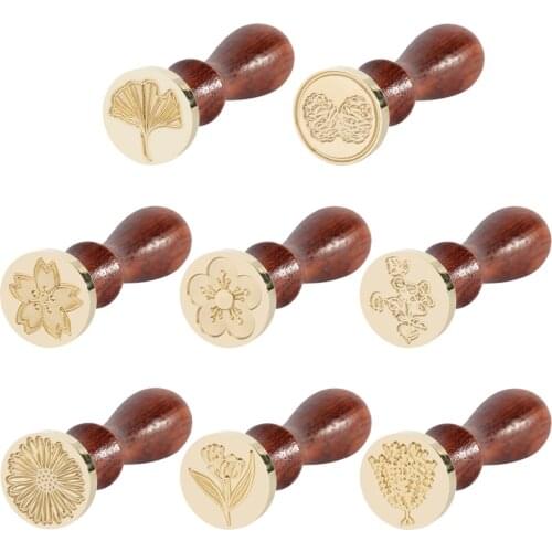 Vintage DIY Seal Stamp Handcraft Decor Animal Plant Design Handmade Sealing Wax Stamp for Scrapbooking Diary Photo Album