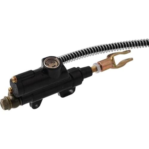 Rear Brake Master Cylinder Caliper Assembly for Chinese ATV 50cc-125cc Black