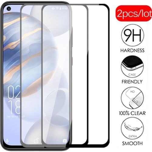 2pcs Full Cover Tempered Glass For Oukitel C21 Glass Screen Protector For OukitelC21 C 21 6.4 Armor Safety Phone Protective Film