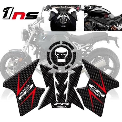 For HONDA CB650R CB 650R 2019 Motorcycle Accessories 3D Fiber Sticker Sets Tank Decal Protector Pad Set
