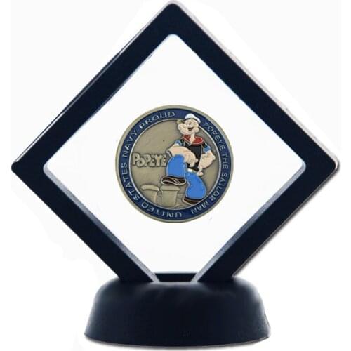 United States Popeye The Sailor Man Bronze Coin Best Collection for Popeye Fans W/ Plastic Frame
