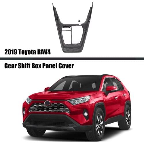 For Toyota RAV4 2019 2020 2021 Car Front Console Cover Trim Car Molding Accessories LHD Interior Trims Car Gear Shift Box Panel