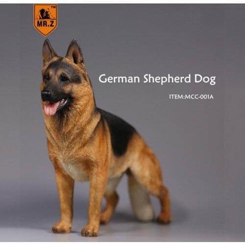 Mr.Z About 23cm 1/6 Scale Simulation Animal German Shepherd dog Model Toy For 12' Action Figure Scene home decoration