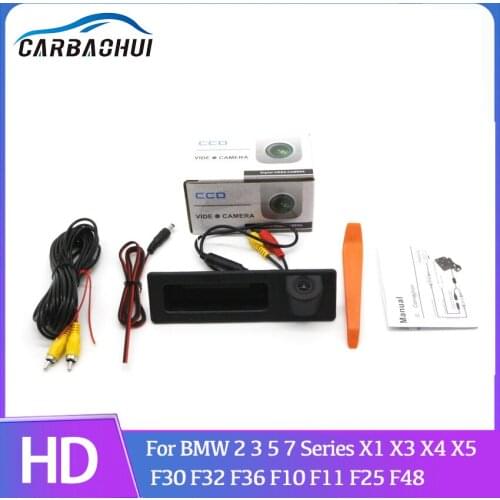 FULL HD CCD Trunk Handle Car Rear View Camera Parking Reverse For BMW 2 3 5 7 Series X1 X3 X4 X5 F30 F32 F36 F10 F11 F25 F48