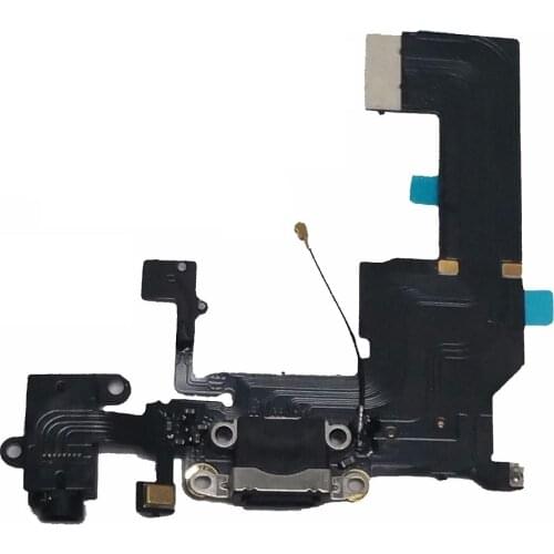 For Apple iPhone 5C Black Color Charge Charging Port Dock Connector Flex Cable