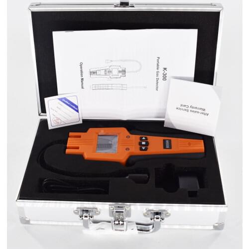 K-300 Portable Combustible gas Detector Digital EX leak Gas Detector Industrial Gas Analyzer Explosion-proof USB rechargeable