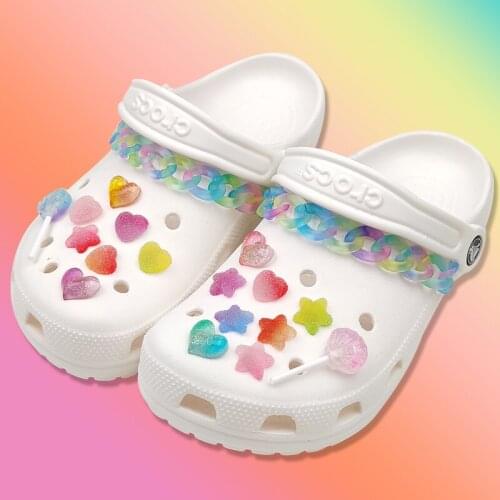 Candy Shoe Buckle Shoes Chain Crocses Charms Designer DIY Shoes Decaration for Croc Jibbi Clogs Kids Boys Women Girls Gifts