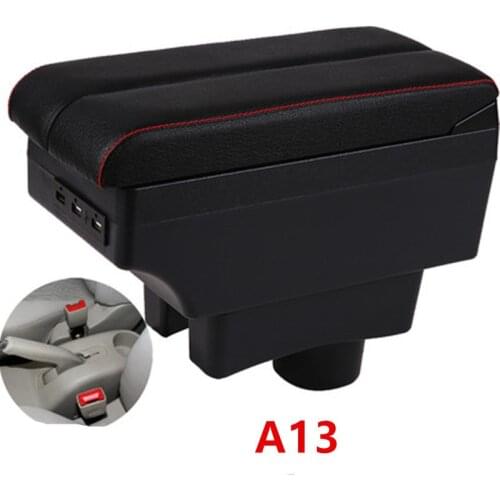 For Chery A13 / Celer fulwin armrest box central Store content box with USB interface