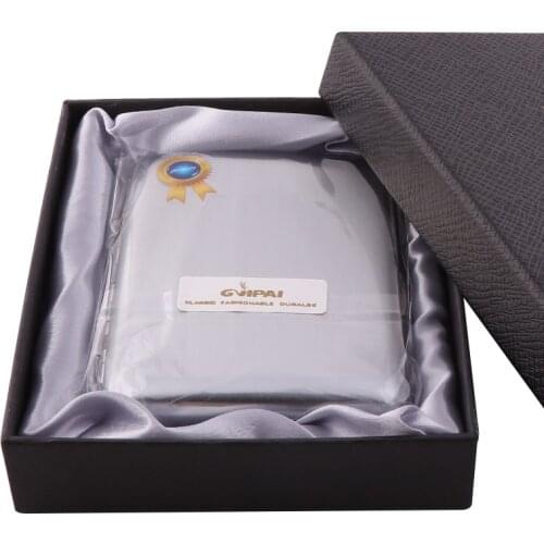 Drawing Process Ciggarette Case Metal 16pcs Capacity Automatic Ciggarette Box Fashion Metal Sigaretten Doosje For Smoking