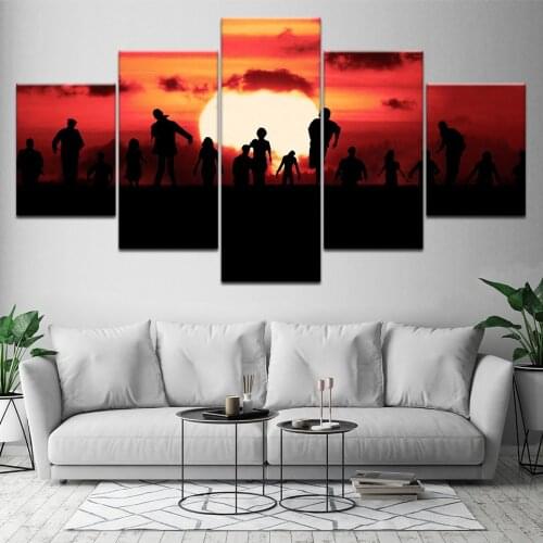 Modern Decorative Framework Living Room Wall Art 5 Pieces Pictures Military Soldier Canvas Painting HD Printed Modular Poster