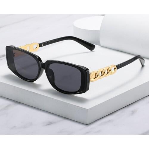 2021 New Fashion Square Cat Eye Sunglasses Women Men PC Gradients Lens Hollow Frame Leopard Luxury Brand Designer Elegant UV400