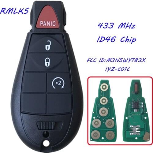 NEW FOR CHRYSLER FOR DODGE RAM 1500 2500 3500 PICKUP REMOTE START KEYLESS REMOTE KEY FOB FOBIK M3N5WY783X IYZ-C01C