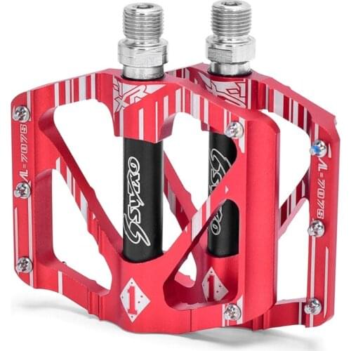 1 Pair MTB Mountain Road Bike Flat Pedals Bicycle Aluminum Alloy Ultra Axle Sealed Bearing Pedals Cycling Non-Slip Foot Platform