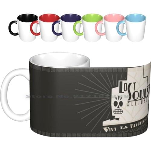 Revolution! Ceramic Mugs Coffee Cups Milk Tea Mug Grim Fandango Manny Calavera Lucasarts Adventure Game Day Of The Dead