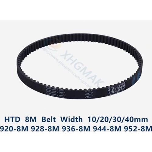 HTD 8M synchronous Timing belt C=920/928/936/944/952 width 20/30/40mm Teeth 115 116 117 118 119 HTD8M 920-8M 936-8M 952-8M