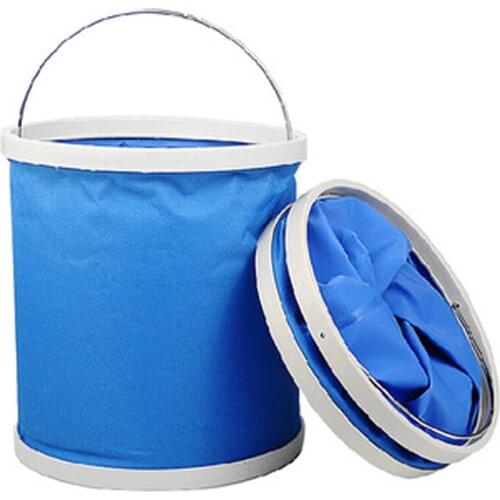 Camping Hiking Foldable Water Bucket Outdoor Portable Tactical Military Shower Bag Drinking Pack Washing Container