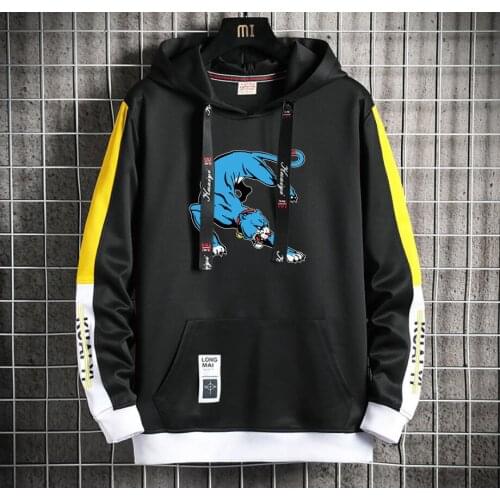 Anime Doraemon Hoodie Men/Women Popular Harajuku Hoodeds Pullover Streetwear Casual Fake Two-Piece jacket coat
