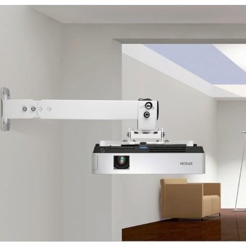 Universal Projector Ceiling Mount or Wall LCD/DLP Mount Bracket Holder for 90％ Projectors 43-65cm Telescopic Distance 85DD