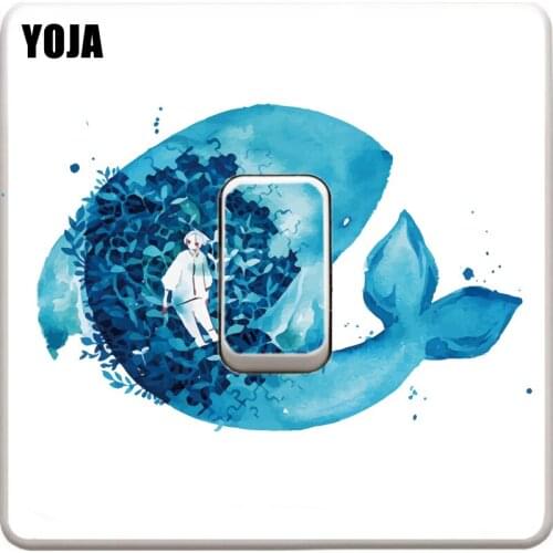 YOJA Big Fish And Youth Personality Switch Sticker Wall Decal Home Decoration Accessories 11SS0228